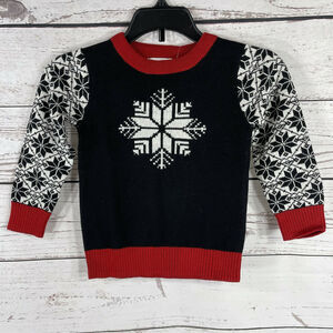 Charter Club Girls 3T Toddler Holiday Christmas Sweater Snowflakes Long Sleeve